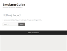 Tablet Screenshot of emulatorguide.com